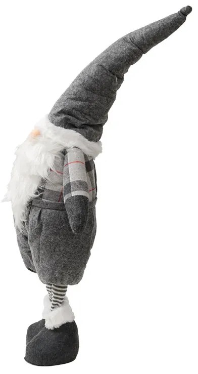 Dekoracyjny skrzat GNOME 90 cm, szary