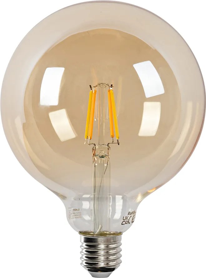 Zestaw 5 inteligentnych żarówek LED E27 G125 Gold 4,9W 470lm 1800-4000K