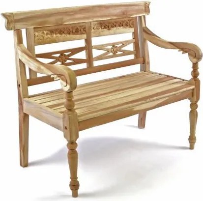 Drewniana 2-osobowa ławka dla dzieci