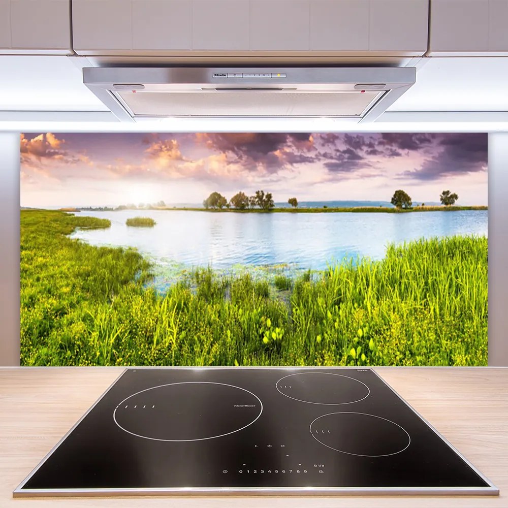 Panel Szklany Szuwary Nad Cichym Jeziorem