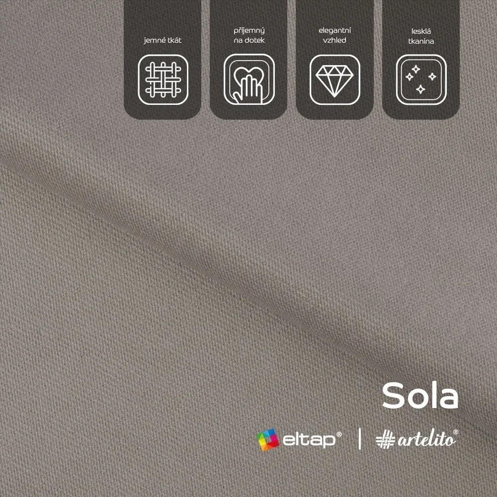 Beżowy aksamitny rozkładany narożnik (lewostronny/z szezlongiem) Blezalt – ELTAP