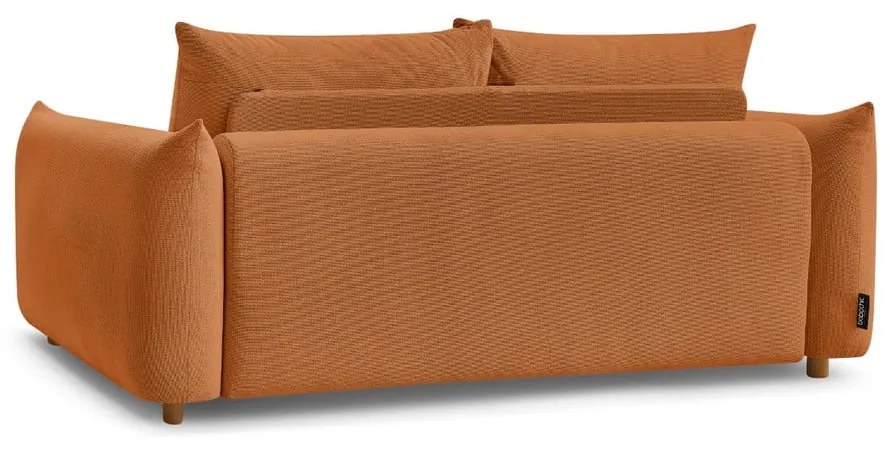 Pomarańczowa rozkładana sofa 214 cm Ernest – Bobochic Paris