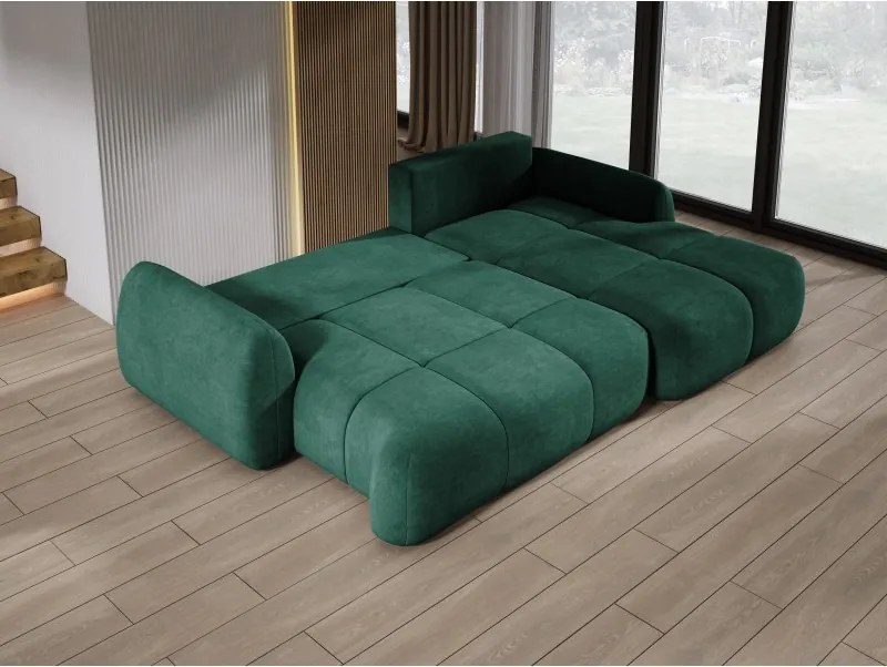 Narożnik COCO z funkcją spania poduszkami i pojemnikiem Cloud 39 DOMOHOME