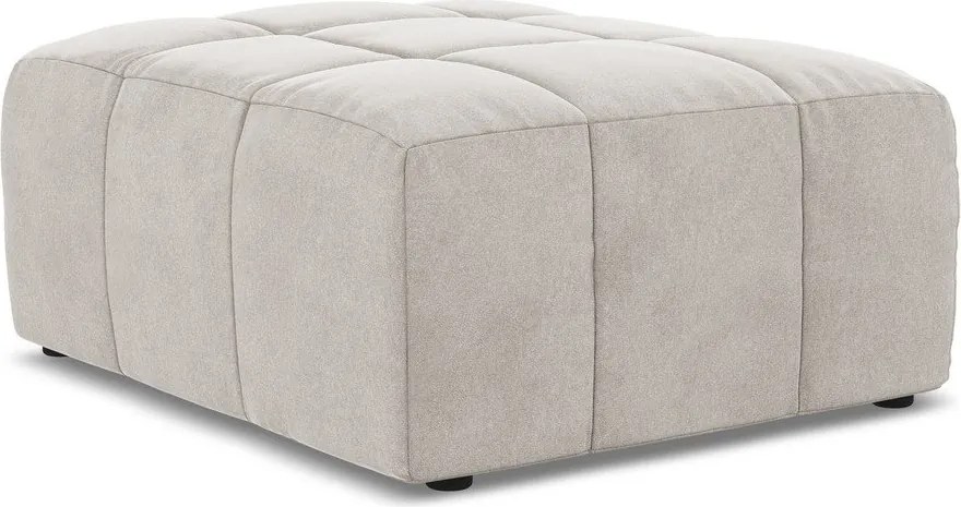 Beżowy aksamitny podnóżek Aloha – Makamii