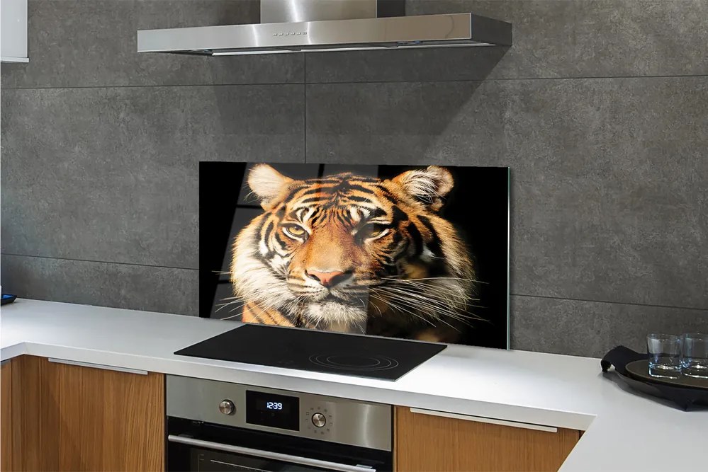 Panel szklany do Kuchni Skradający się Drapieżnik