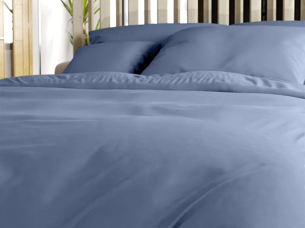 PrzytulneMieszkanie.pl PrzytulneMieszkanie.pl Pościel bawełniana LUX niebieska hotelowa kieszeń Rozmiar pościeli: 70 x 90 cm | 140 x 200 cm