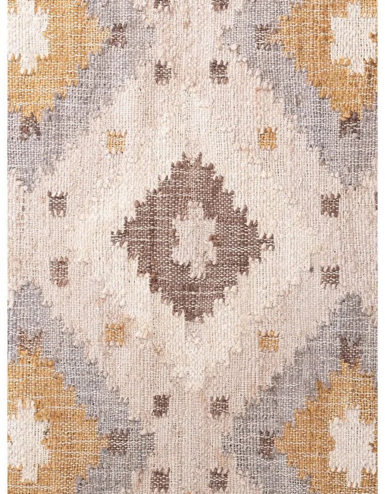 Kremowy dywan z juty tkany ręcznie 80x150 cm Roya Imani – Elle Decoration