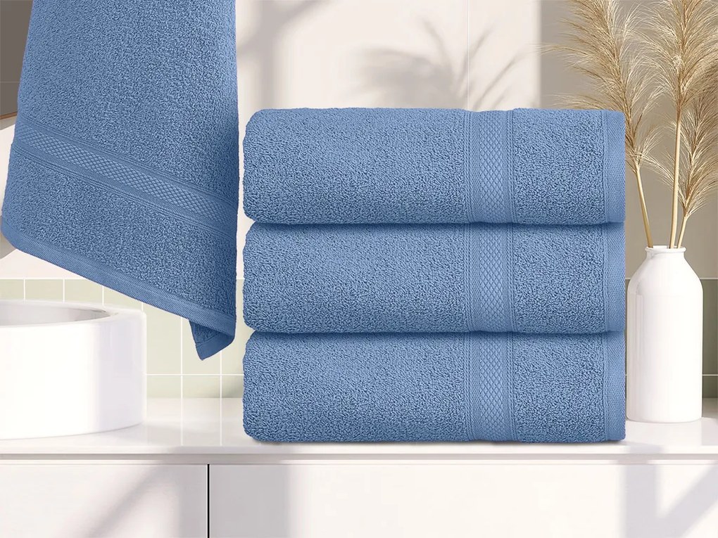 Ręcznik CLARYSSE ELEGANCE 60x110 cm niebieski, 100% bawełna