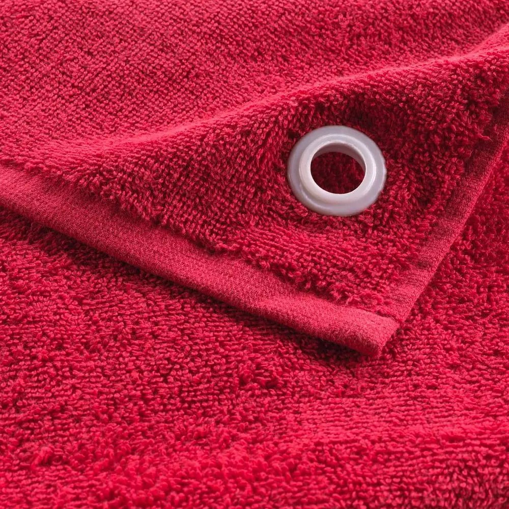 Czerwony bawełniany ręcznik frotte 50x50 cm Cuistot – douceur d'intérieur