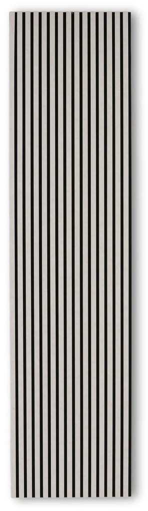 Dekoracyjny panel akustyczny, 2400 x 600 mm, 5 szt., czarny / beżowy