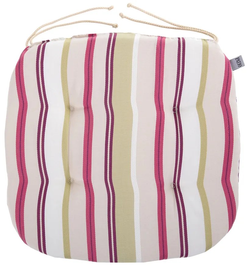 Poduszka na siedzisko Red Stripes Chloe 39 x 40 x 4 cm C029-05SB PATIO