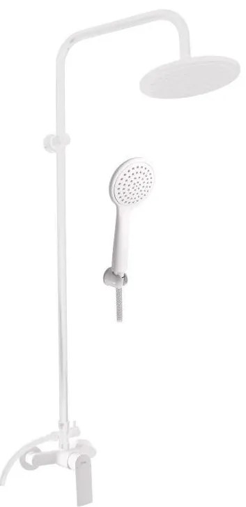 RAV Slezák NL182.5/7BMAT - zestaw prysznicowy z baterią NIL, biały mat
