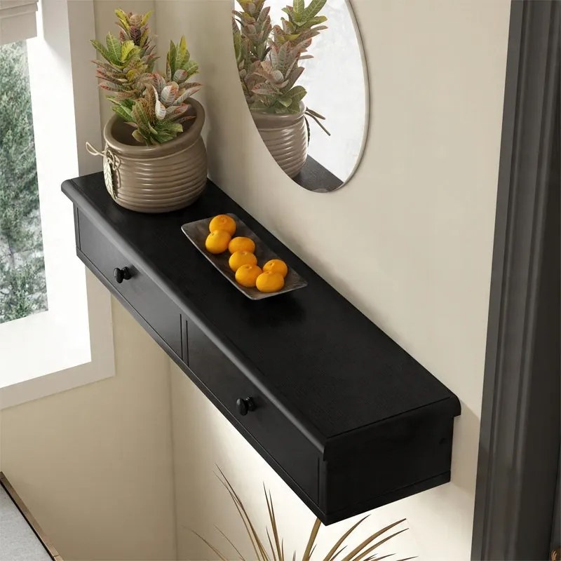 Wisząca półka z szufladami, nowoczesna szafka loftowa do salonu i sypialni, montowana na ścianie