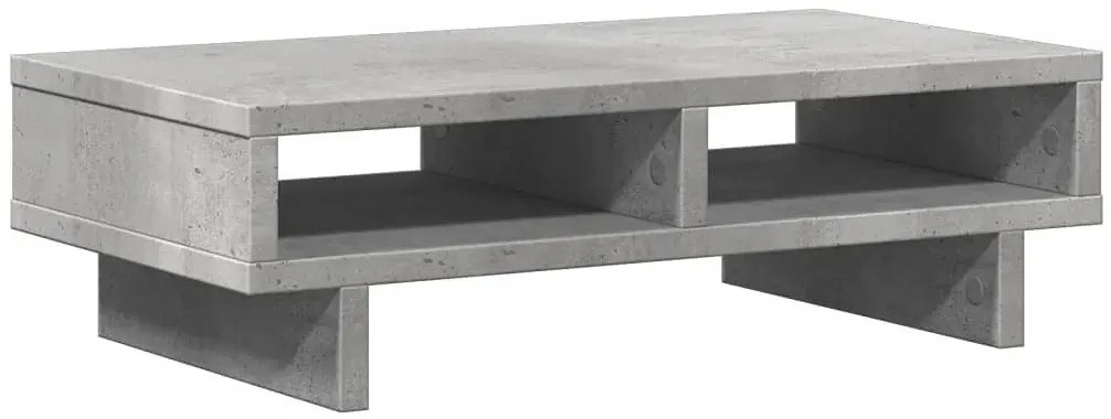 Nadstawka na monitor z przegródkami beton - Izora