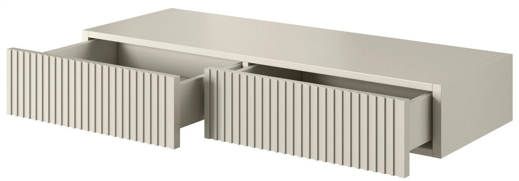 Toaletka wisząca Nicole 100 cm z szufladami - kaszmir / kaszmir mat