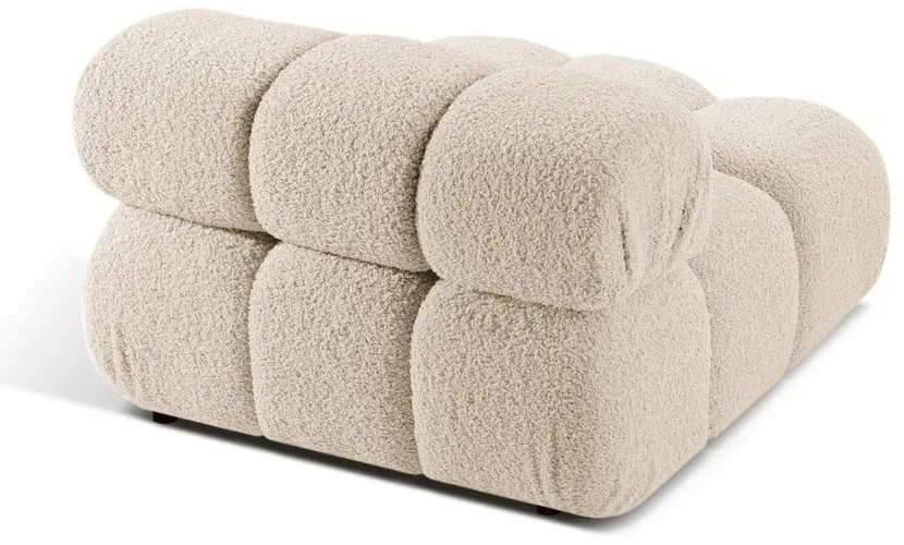 Beżowy moduł sofy z materiału bouclé (moduł środkowy) Bellis – Micadoni Home