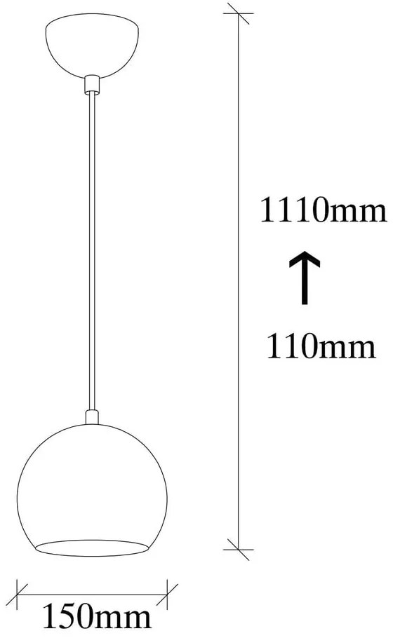 Lampa wisząca w kolorze srebra z metalowym kloszem ø 30 cm Berceste – Opviq lights