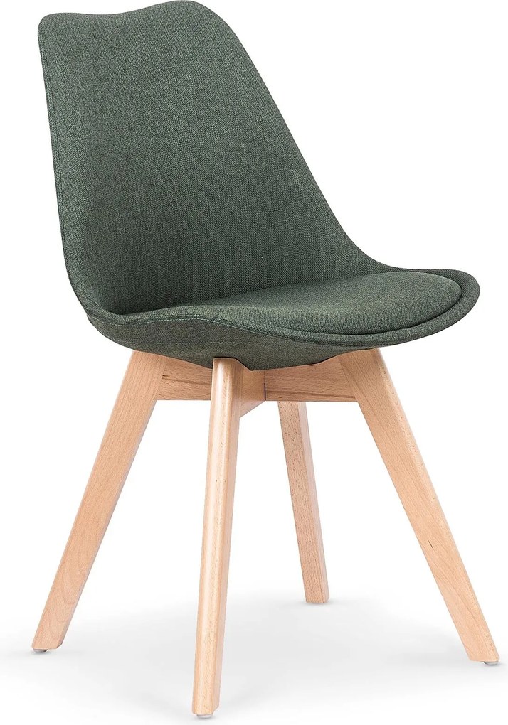 Tapicerowane krzesło na drewnianych nogach K303 Halmar