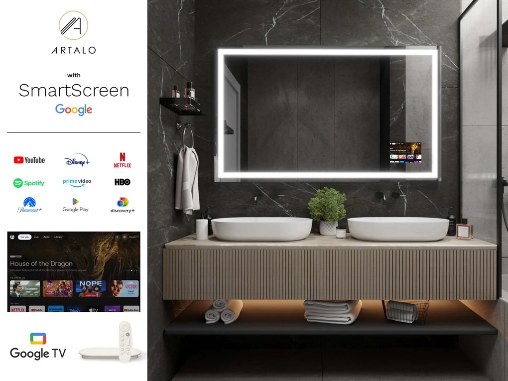 LED lustro do łazienki z oświetleniem M7 premium