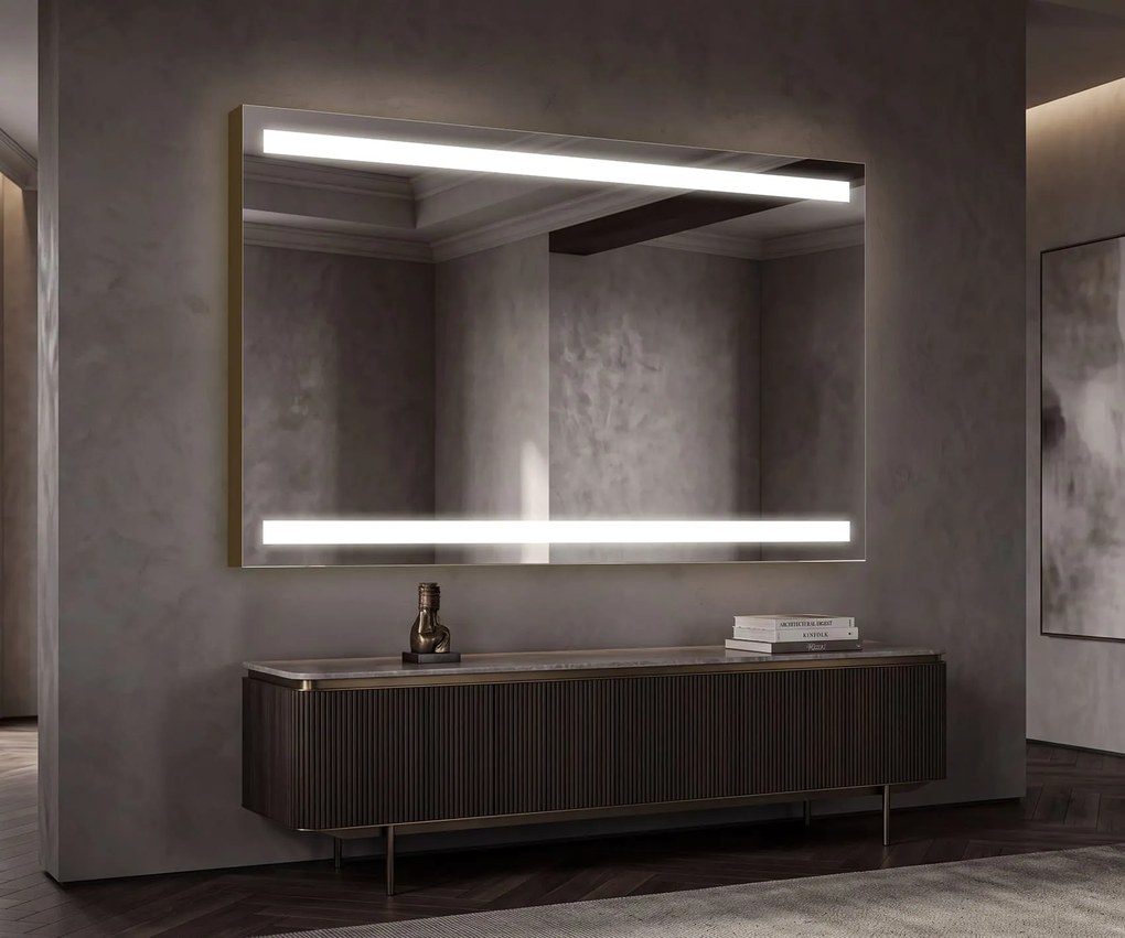 Nowoczesne Lustro do Salonu Podświetlane LED L09