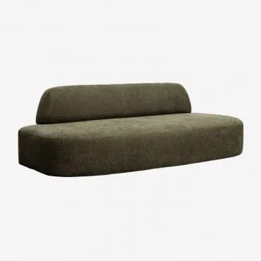 Sofa Modułowy 3-osobowy Tapicerowany Giorgia Tkaniny Verde Army - Sklum