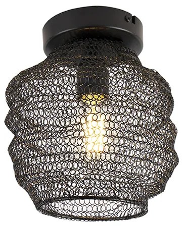 Orientalna lampa sufitowa czarna - Nidum Bene