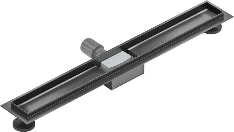 Mexen Flat korpus do odpływu liniowego 80 cm, gun gray szczotkowany - 1E15080