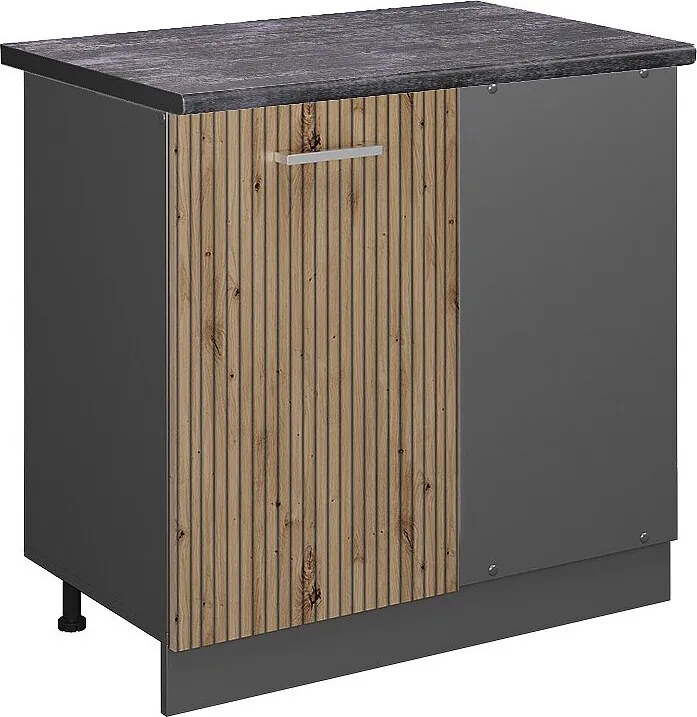 Szafka narożna dąb rzemieślniczy 86x60x81.6 r-line