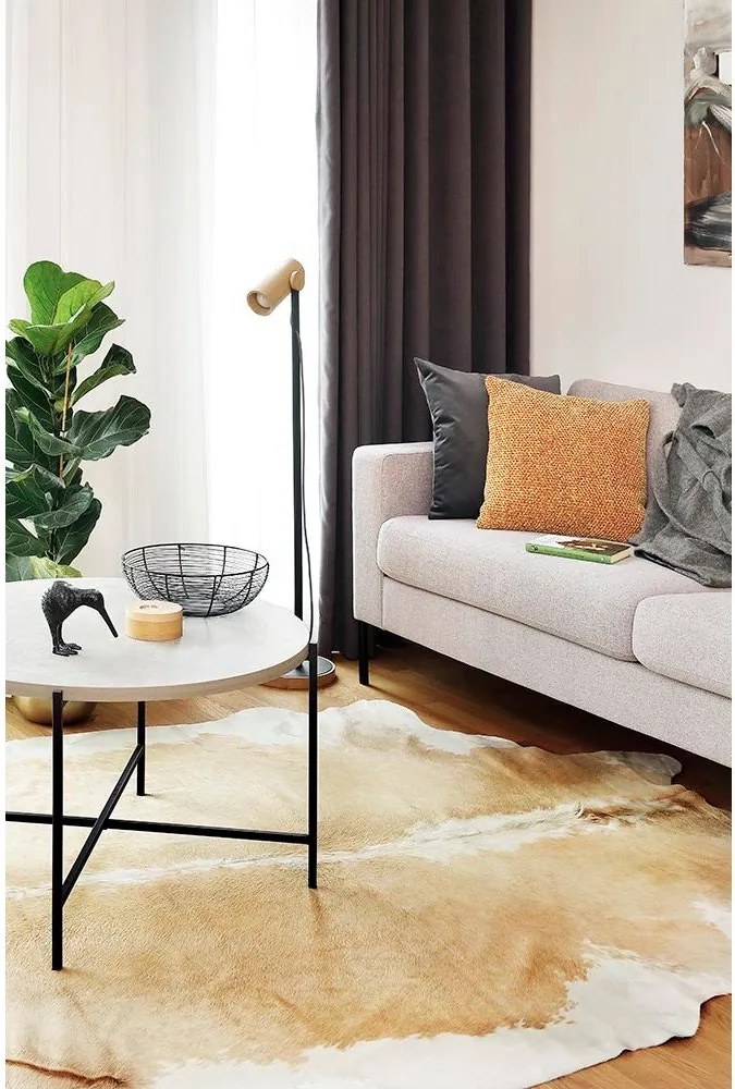 Beżowa skóra 210x200 cm – Narma