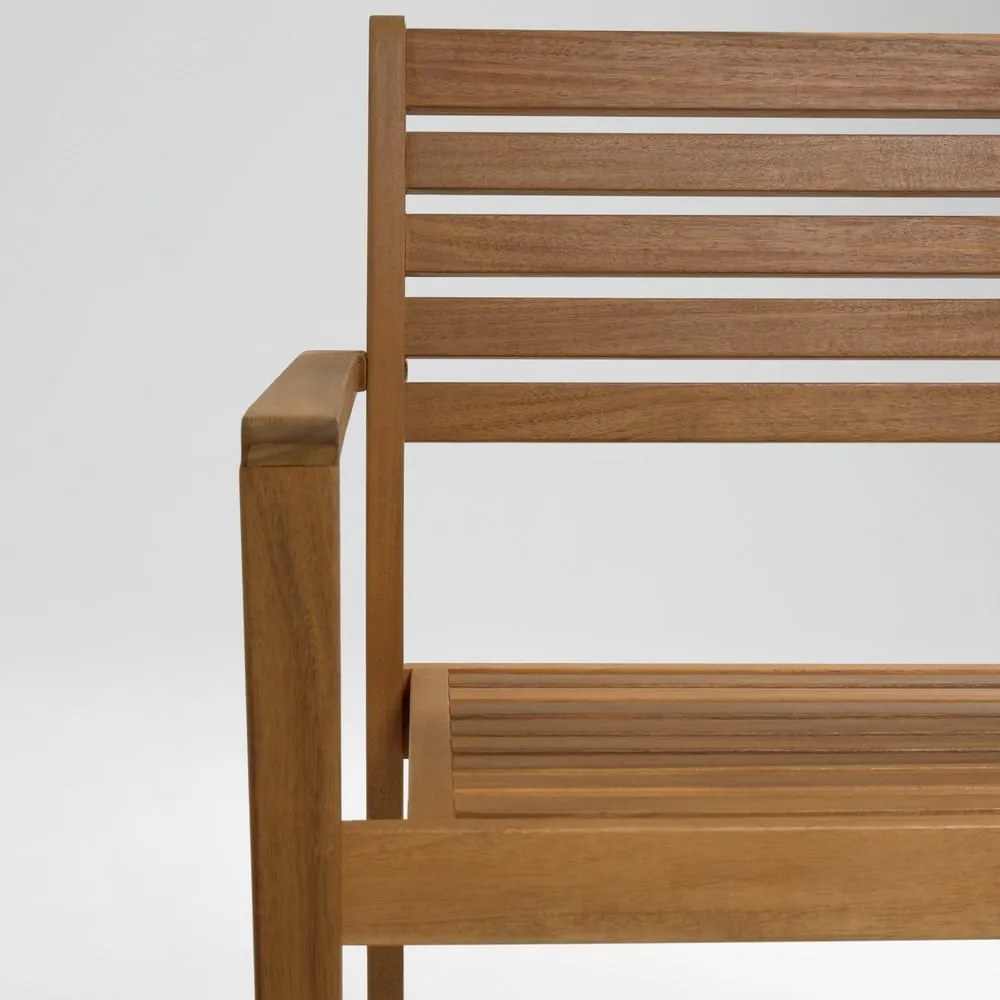 Drewniane krzesło ogrodowe w naturalnym kolorze Hanzel – Kave Home