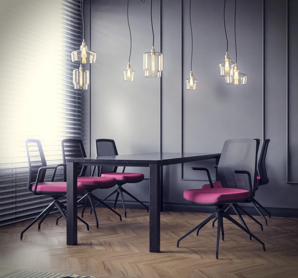 Krzesło do sali konferencyjnej z siatkowym oparciem Start Net S60