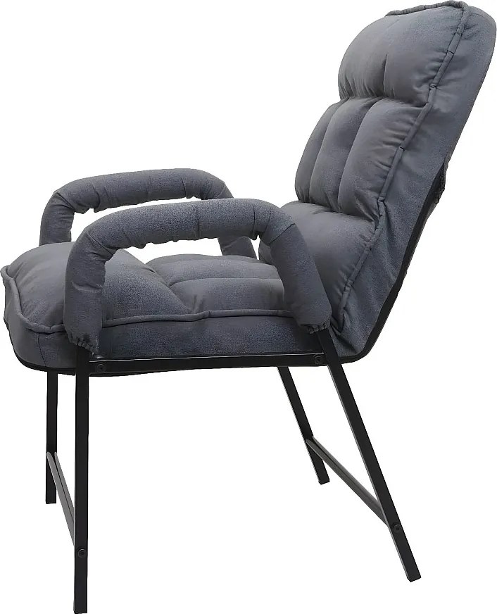 Krzesło do jadalni MCW-K40,  tkanina/tekstylia ciemnoszary