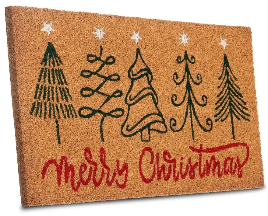 Wycieraczka z włókna kokosowego ze świątecznym motywem 40x70 cm Merry Christmas – Hanse Home
