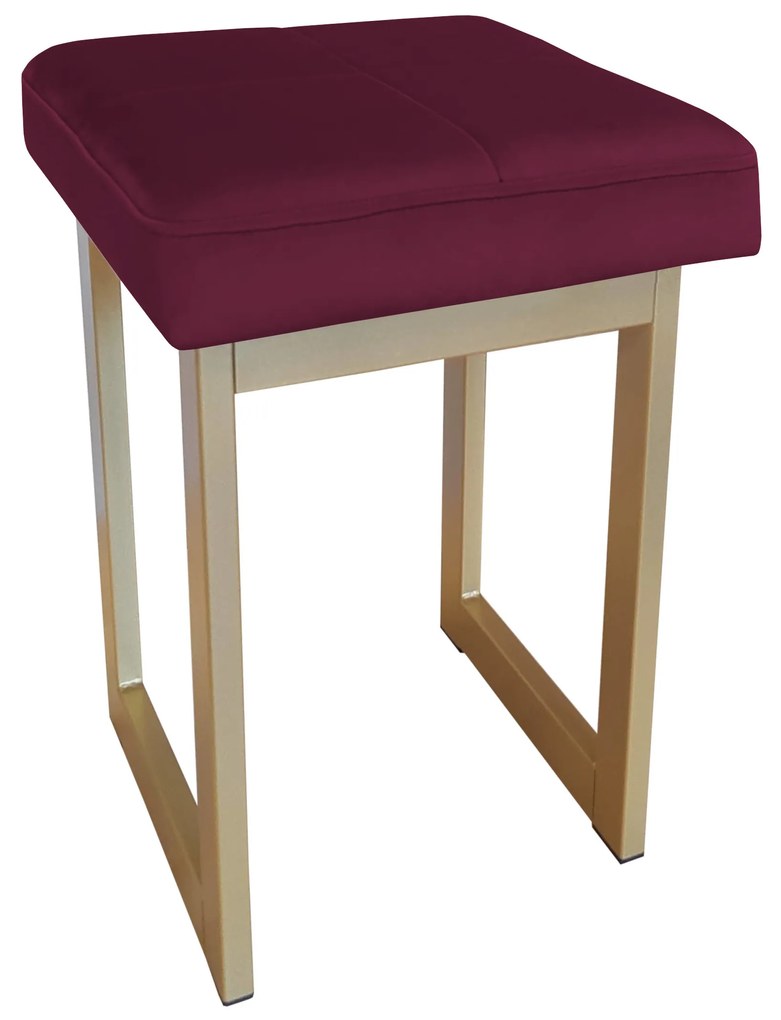 TABORET SOLID 60cm STOŁEK LOFT podstawa złota MG02