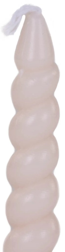 Spiralne świece stołowe z parafiny, 10 cm