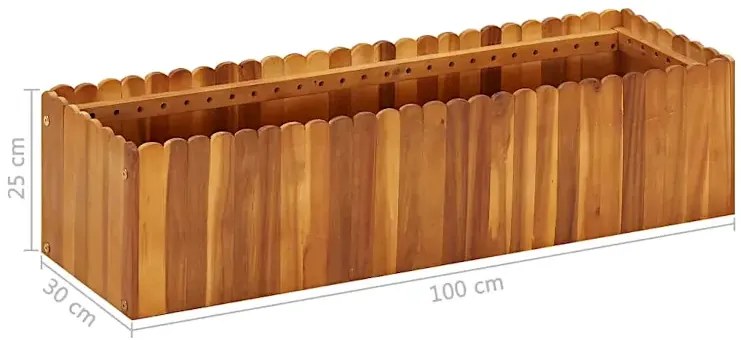 Donica ogrodowa z drewna akacjowego G8-B44