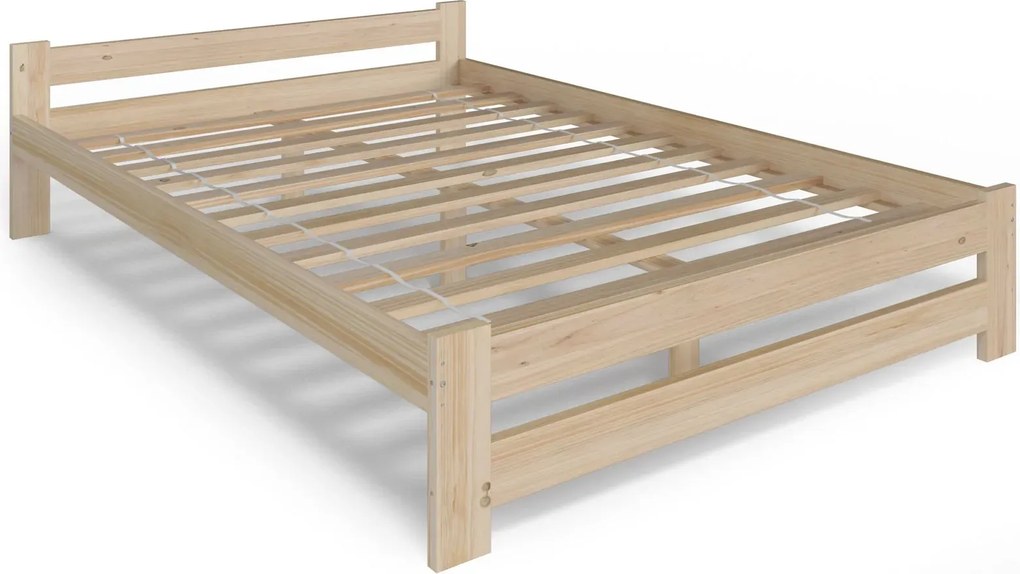Drewniane Łóżko W Stylu Skandynawskim 120X200 G9-F51