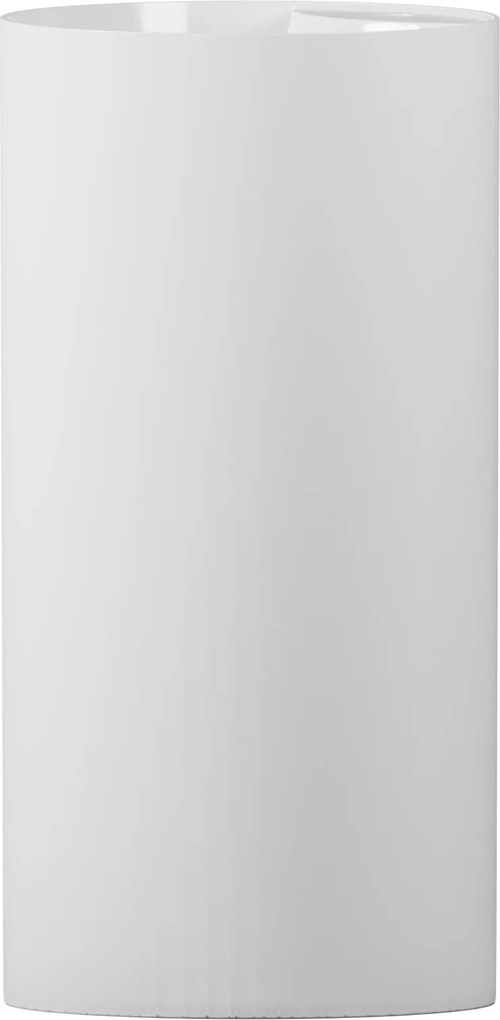 Umywalka z konglomeratu wolnostojąca okrągła biała błyszcząca 87 x 44 cm KALMI WHITE GLOW z otworem na baterię : Podłączenie syfonu - Do podłogi