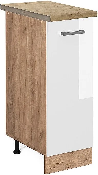 Szafka apteczna biały wysoki połysk 30x60x81.6 r-line