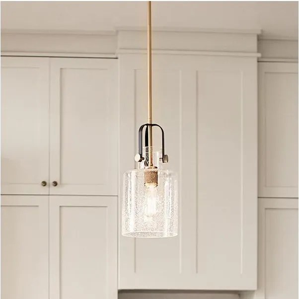 Quintiesse QN-KITNER-P-NBR - Żyrandol na pręcie KITNER 1xE27/60W/230V złoty/czarny