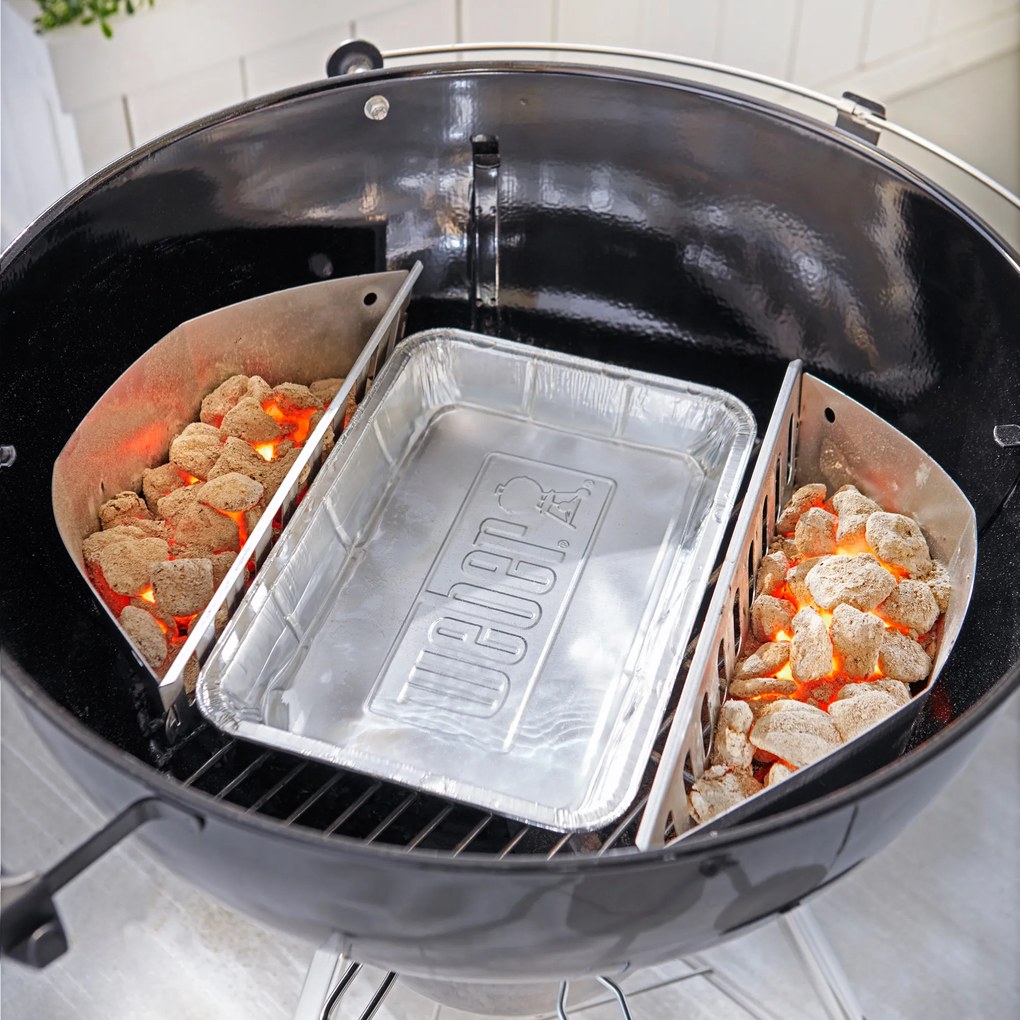 Tacki ociekowe do grilla 23,11 x 33,27 cm srebrna 10 szt WEBER 6416