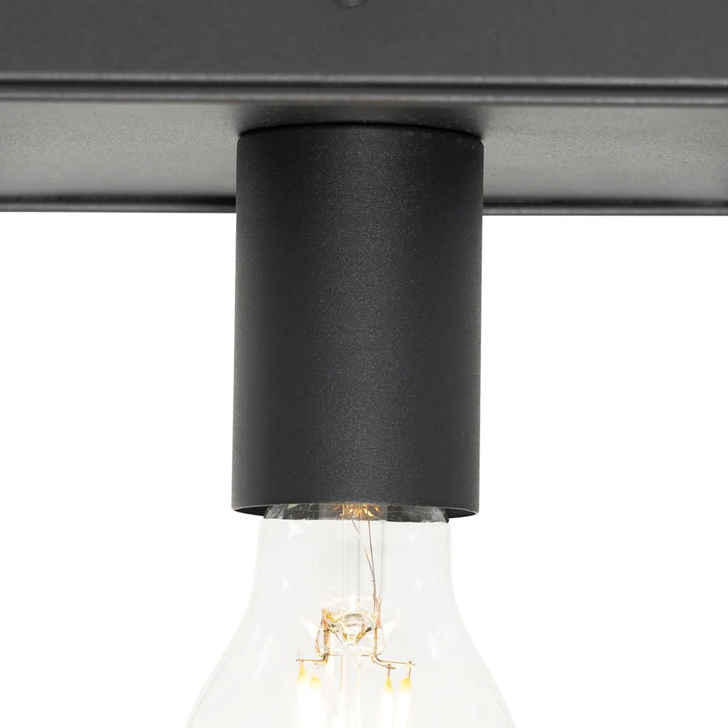 Minimalistyczna lampa sufitowa czarna - Kodi Nowoczesny Oswietlenie wewnetrzne