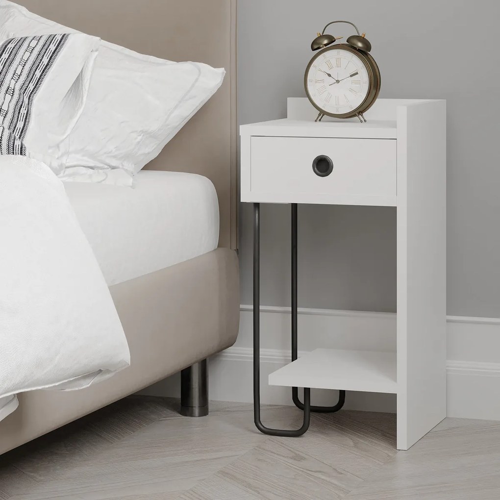 Stolik nocny Sirius Right White