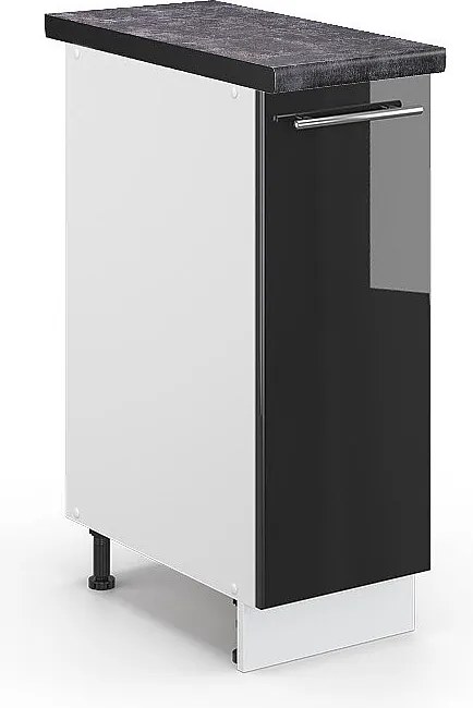 Szafka apteczna antracyt wysoki połysk 30x60x82 fame-line