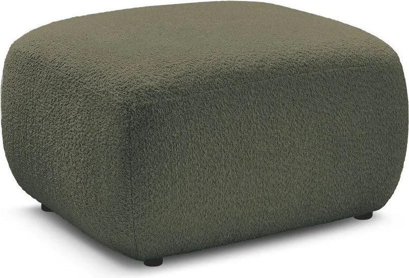 Zielony podnóżek z materiału bouclé Montaigne – Bobochic Paris