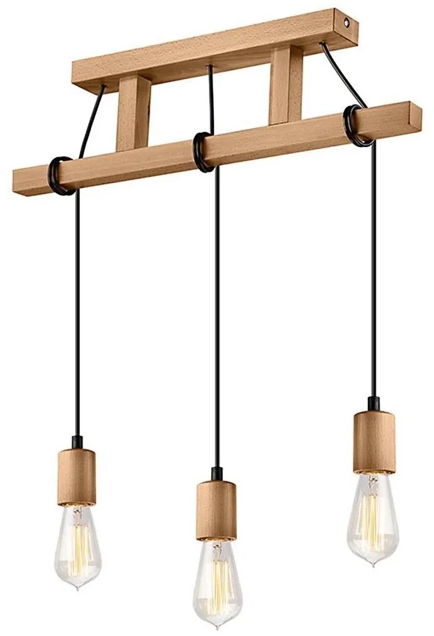 Lampa wisząca LEON 3xE27/60W/230V na linkach