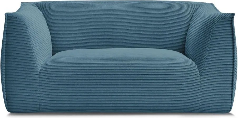 Niebieska sztruksowa sofa 170 cm Giorgia – Bobochic Paris