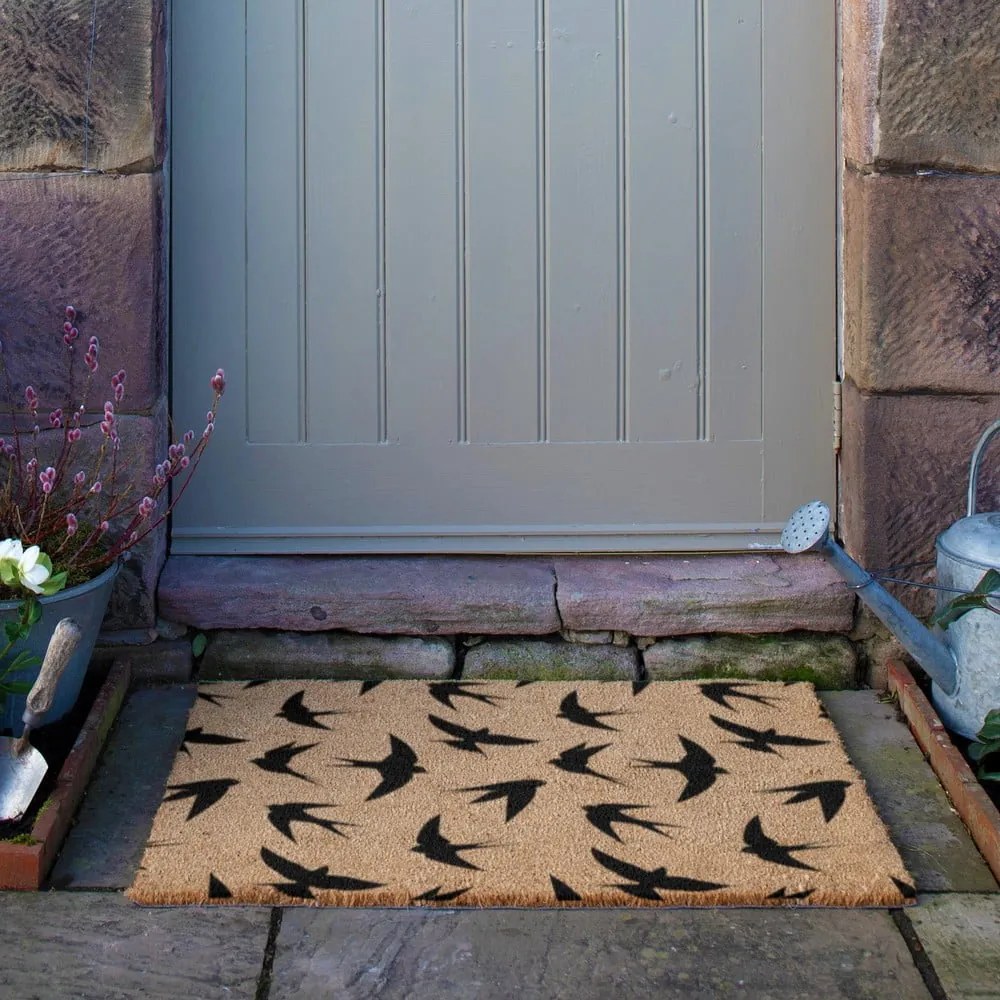 Wycieraczka z włókna kokosowego 40x60 cm Swallows – Artsy Doormats