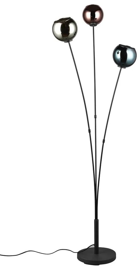 Lampa stojąca w kolorze czarni z połyskiem (wys. 150 cm) Sheldon – Reality