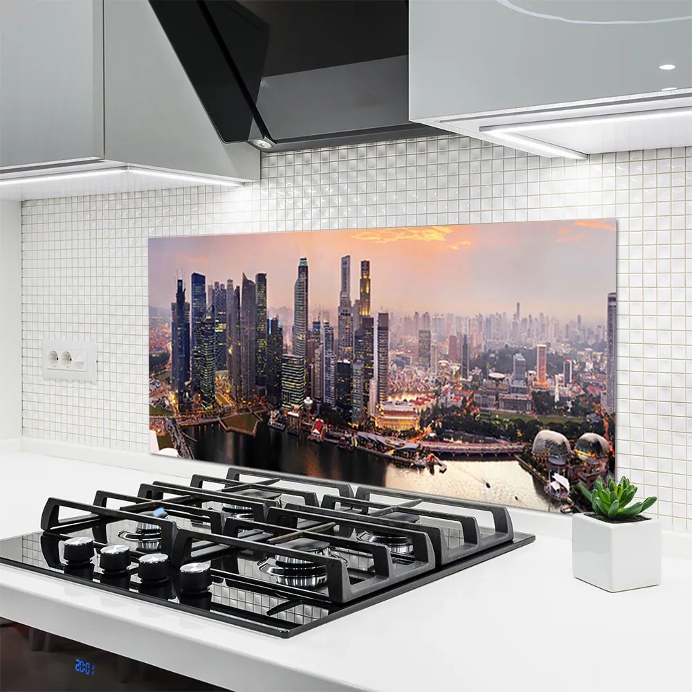 Szkło Dekoracyjne do Kuchni Architektura Starego Miasta